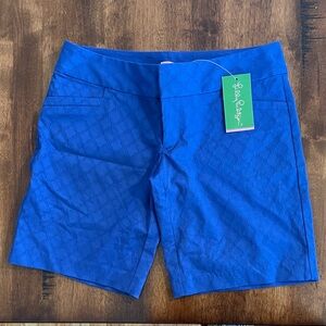 NWT Lilly Pulitzer Gardina Brillant Blue Women Shorts
